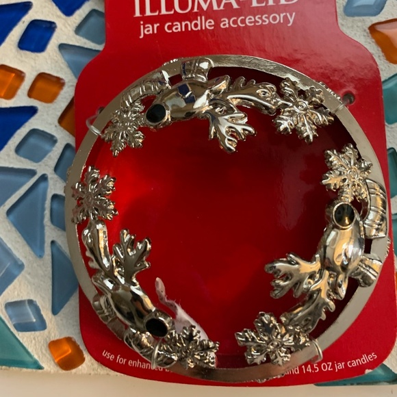 Yankee Candle Holiday Wreath jar Topper - Picture 1 of 2